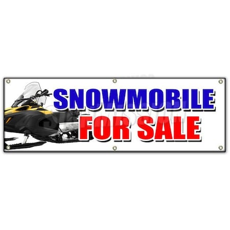 Signmission SNOWMOBILE FOR SALE BANNER SIGN snowmachine all brands financing sale B-72 Snowmobile For Sale